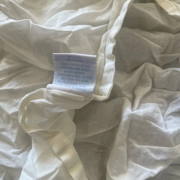 Simply Shabby Chic TWIN Solid White Ruched Smocked Duvet Cover Rachel Ashwell - Picture 11 of 16